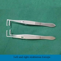 ophthalmology microscopy instruments strabismus tweezers muscle tweezers eye tweezers left right type fine stainless steel
