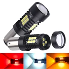 Cветодиодные лампы, светодиодные лампы, 2 шт. 1156 BA15S P21W BAU15S PY21W BAY15D, 1157 P215 Вт R5W, 21 шт. 3030SMD автолампы для противотуманных фар автомобиля 12 Вт-24 В