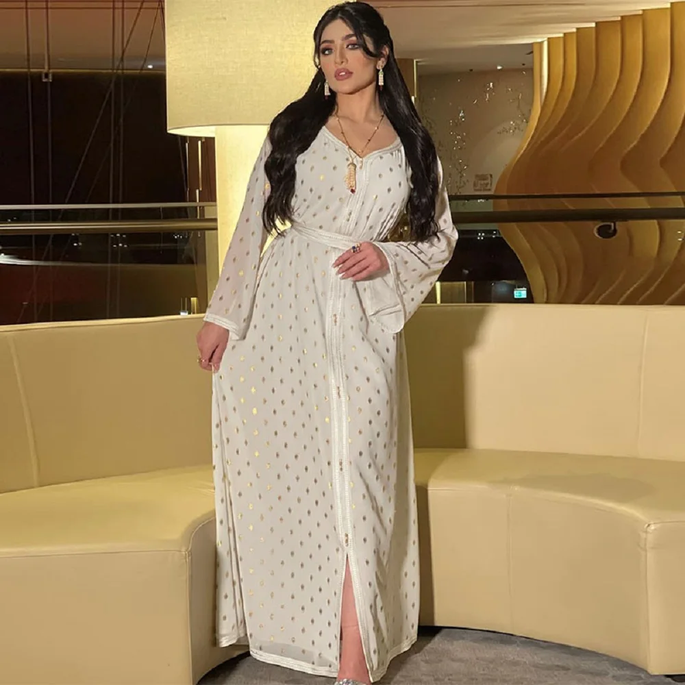 

Plus size summer chiffon 3D bronzing printing casual women's dress long dress 2021New ladies fashion high-quality loose robe y2k