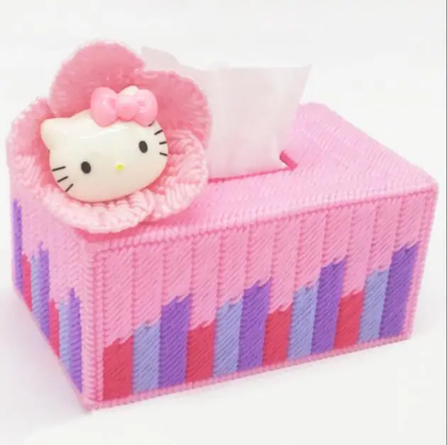 19x12x9 см коробка для хранения салфеток в кошачьей коробке Набор вышивки набор