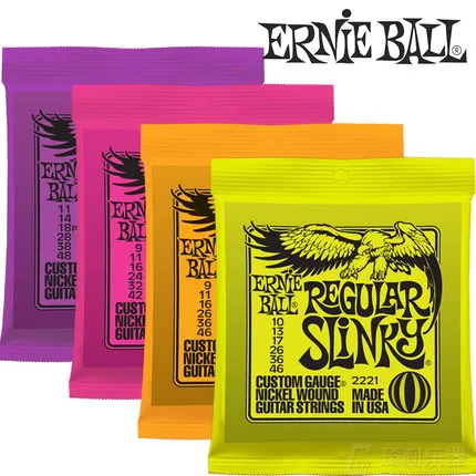 

Струны Ernie Ball для электрогитары, высокое качество, 2223, 2225, 2221, 2627, 2626