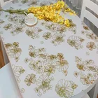 ПВХ Золотая Водонепроницаемая скатерть, стеклянная мягкая стеклянная скатерть, Брезентовая ресторанная коврик для кухонного стола, прозрачный стол из ПВХ 1,8 мм