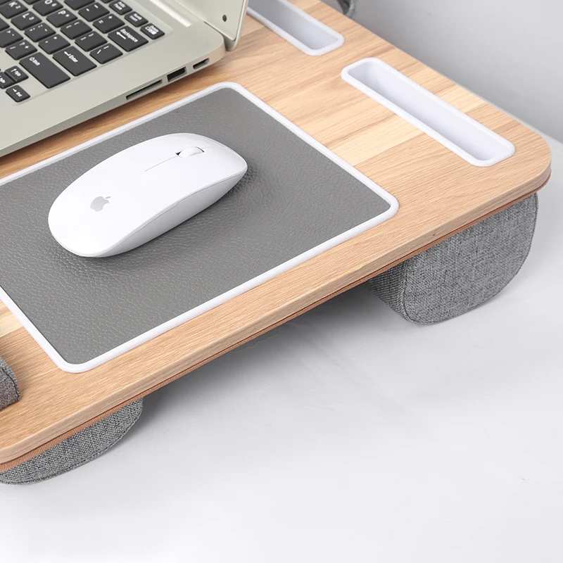 portable laptop stand with mouse pad wrist rest for notebook macbook under 17 inch with tablet pen phone holder home nap pillow free global shipping