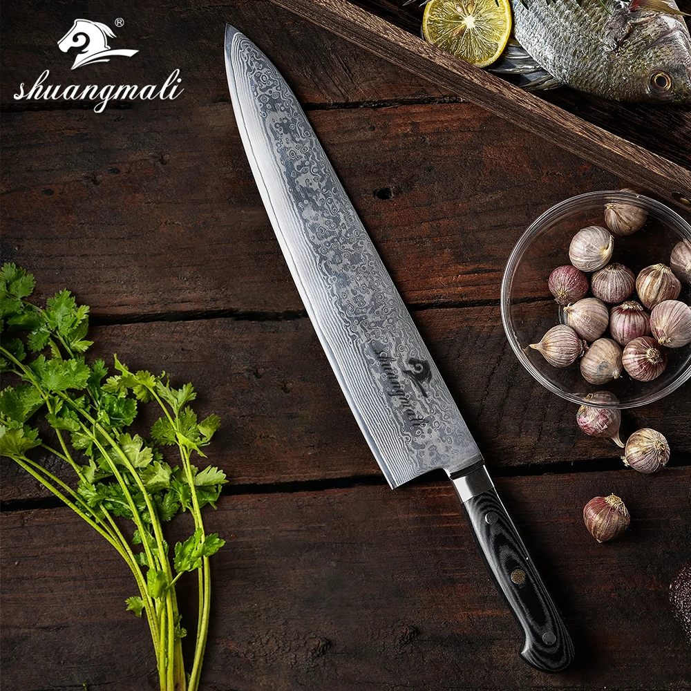 Профессиональный 12 дюймовый кухонный нож шеф повара Gyuto мясника s японский 67