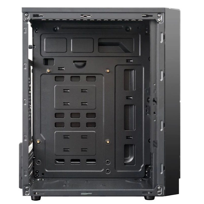 Корпус для компьютера NJoy Daytech CSMN M0000CC CQ01A mATX iATX без БП 2 x USB 2.0 Audio CPU 140 мм no fan окна
