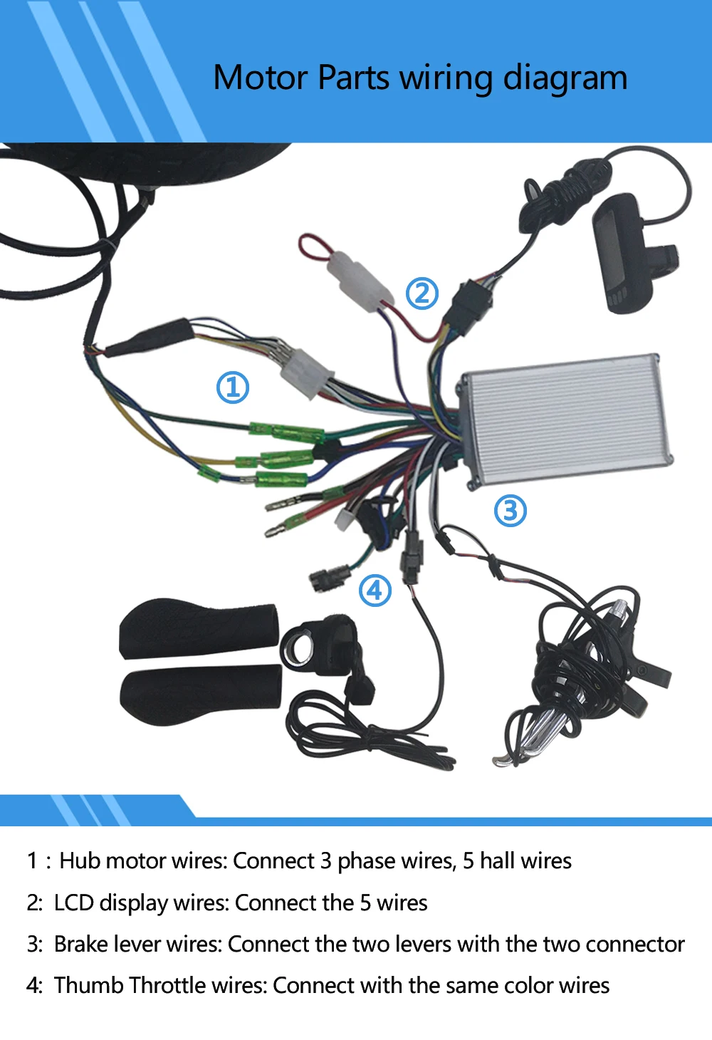 Комплект мотора для электрического велосипеда 8 дюймов 48 В 1000 Вт Fat Tire 200*81