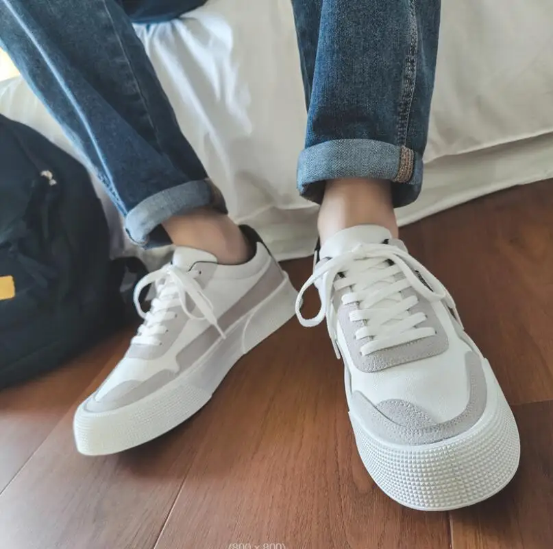 

Spring 2022 men shoes Thick soled board shoes Comfortable breathable ulzzang casual canvas shoe men's sneakers tenis masculino