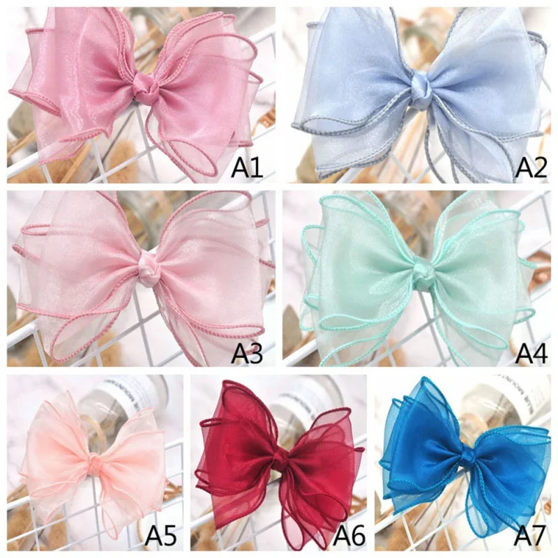 

CX-Children's Hairpin Female Hairpin Girl Bowknot Hairpin Baby Side Clip Princess Cute Streamer Hair Accessories