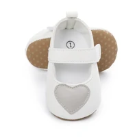 autumn 0 18m toddler kids baby girls pu princess bow loving heart crib shoes soft sole non slip sneaker children first walkers
