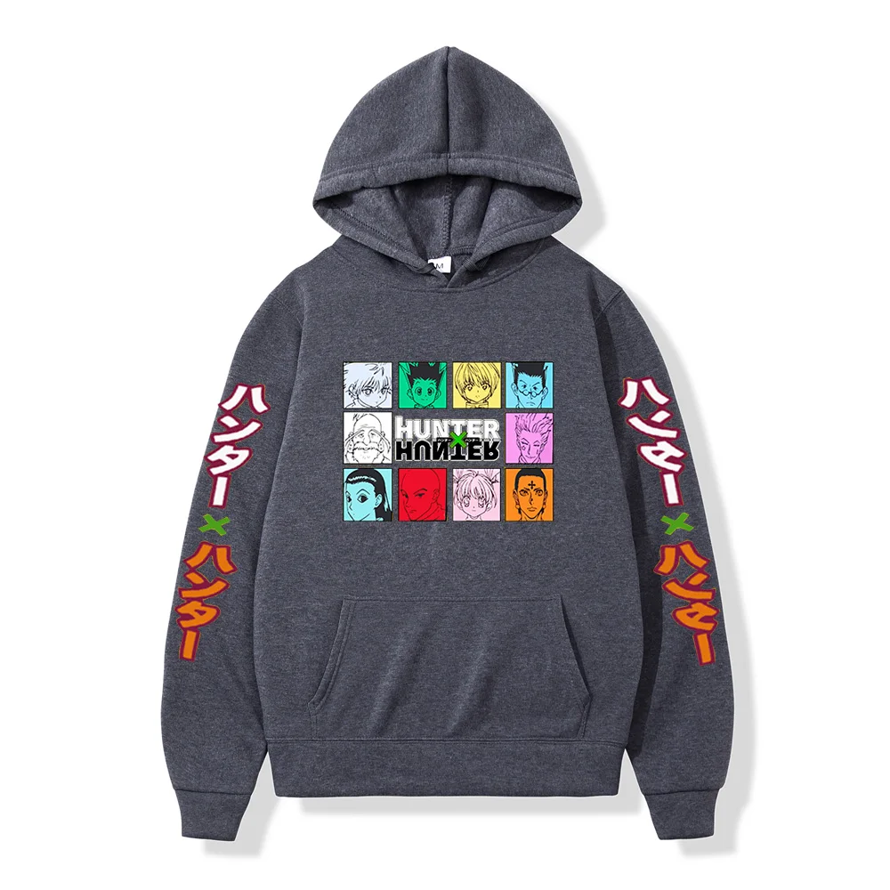 

2021Hot Anime Hunter X Hunter Hoodies Men/women Fashion Hip Hop Harajuku New High Quality killua eyes Hoodies and Sweatshirt