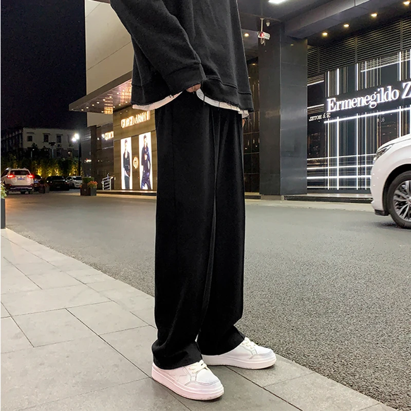 

Straight Harem Pants Sweatpants Male Korean Man Loose Casual Pants Woman Spring Streetwear Cn(origin) Full Length Four Seasons
