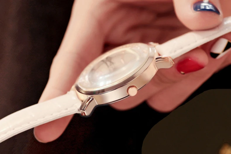 Часы наручные женские кварцевые с римскими цифрами кожа 2018