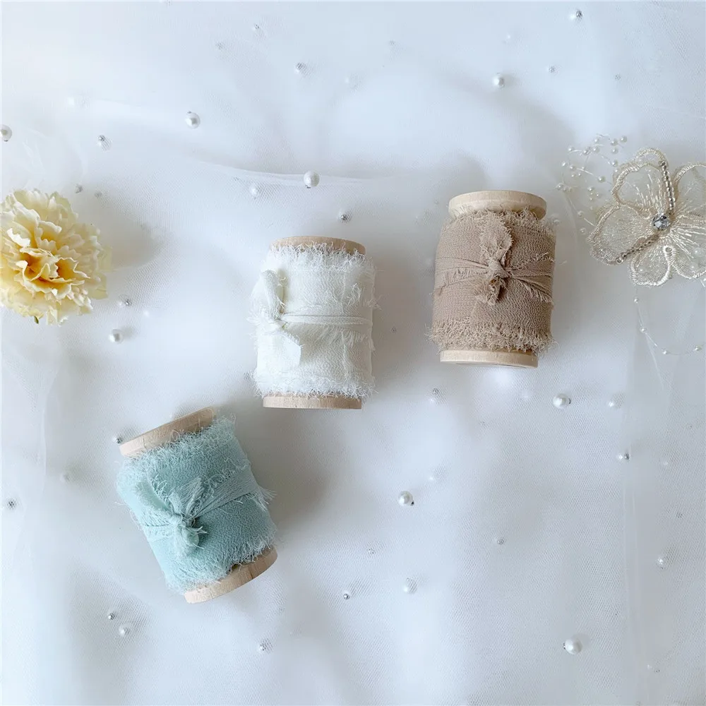 3 рулона/комплект шелковые блестящие ленты ручной работы | Дом и сад