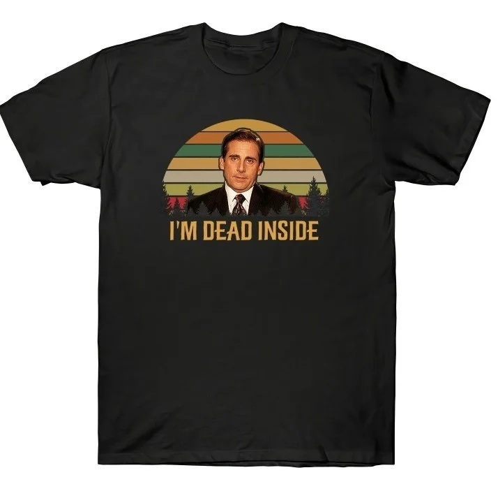 Starqueen JBH 1 шт. футболка с надписью Dead Inside What I Said The Office dander Mifflin забавная для ТВ шоу