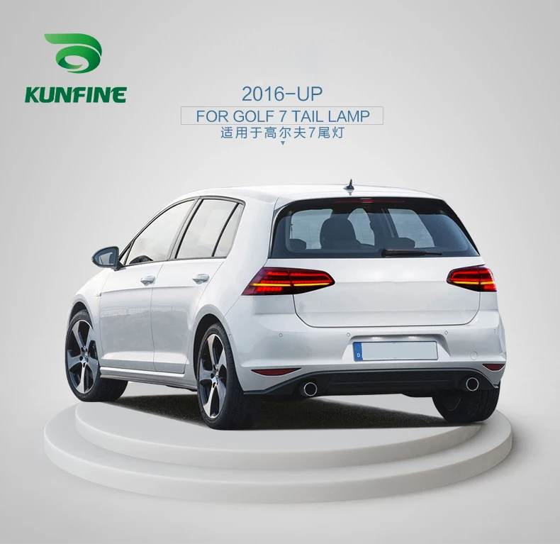 Автомобильный задний светильник в сборе для Volkswagen Golf 7 2016 вверх тормозной с