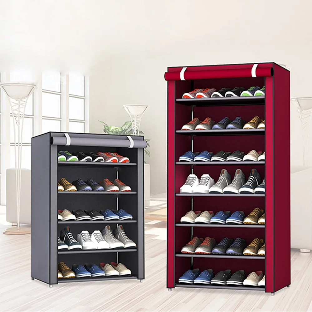 

Nonwoven Dustproof Shoe Cabinet Hallway Saving Space Storage Shelf Storage Organizer Shelf Home Dorm Large Capacity Shoe Rack
