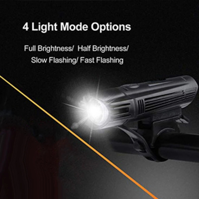 

Waterproof LED Headlight USB Rechargeable Bicycle Flashlight Bike Front Lamp