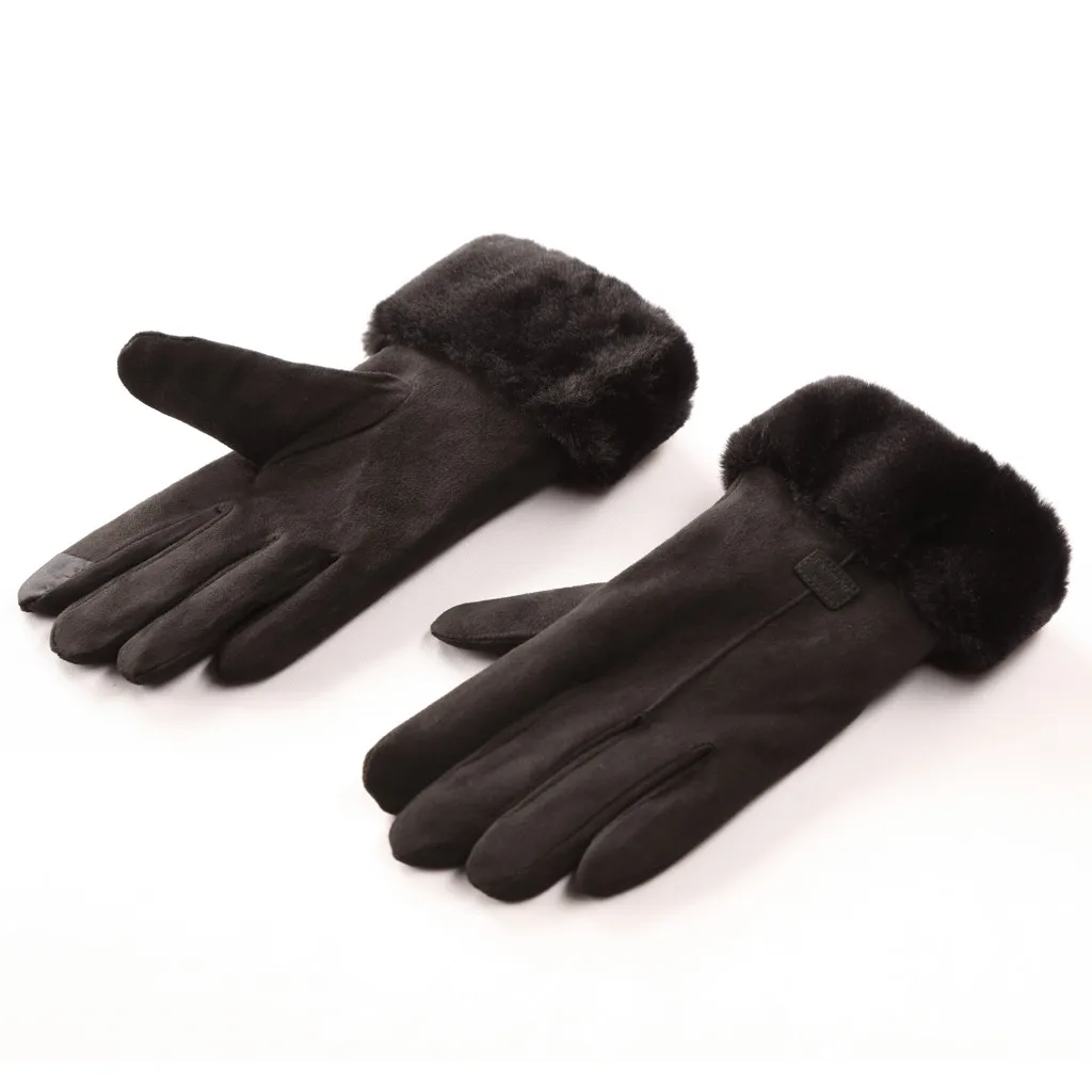 

top selling Women Winter Gloves Ladies Girls Outdoor Heat Full Finger Lined Driving Glove Support Wholesale and Dropshipping