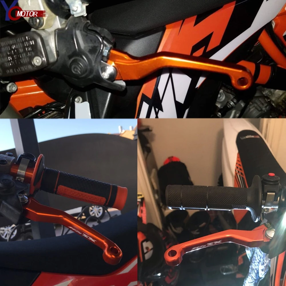 

New Orange For 65SX 2004-2018 2017 2016 2015 Motorcycle Motocross Folding Brake Clutch Levers Stainless Steel Accessories