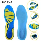 Стельки силиконовые Нескользящие гелевые стельки для ухода за ногами для подошвенного фасциита, стельки для спортивной обуви, ортопедические стельки