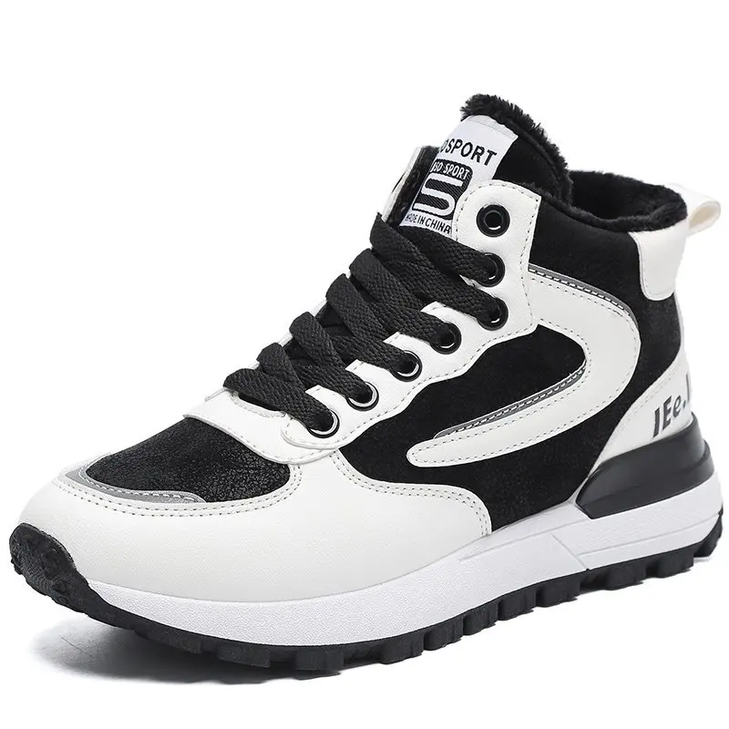 

Plush Warm Winter Sneakers Women High Top Casual Shoes Size 35-40 Outdoor Footwear Ladies Shoes Zapatos De Mujer Zapatos