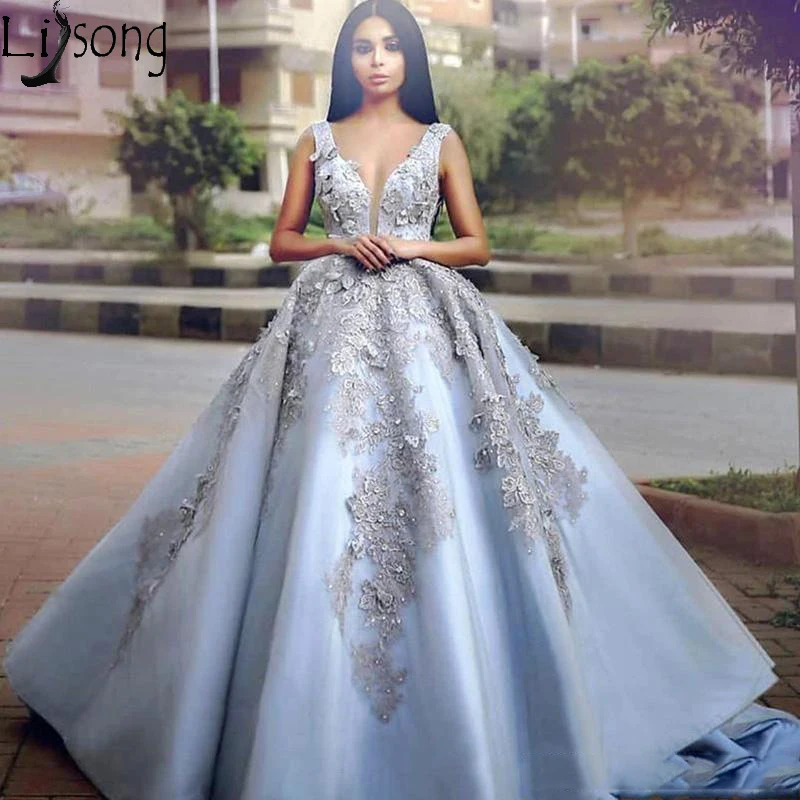 Сексуальное Кружевное бальное платье для выпускного вечера 2020 с V образным