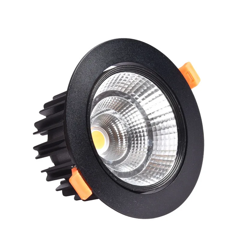 Dimmable Встраиваемый светодиодный светильник 5 Вт 9 Вт 12 Вт AC85-265V Epistar COB теплый, натуральный, холодный белый точечные потолочные светильники Внутреннее освещение