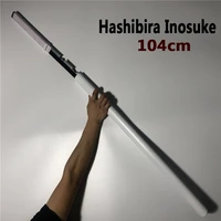 11 anime hashibira inosuke sword weapon demon slayer kimetsu no yaiba cosplay sword ninja knife pu toy 104cm