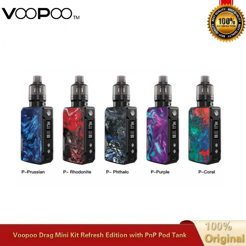 Voopoo DRAG MINI Kit Refresh Edition 117W Vape 4400mah Battery with 4.5ML PnP Tank VM5 & VM6 Coil Vaporizer VS Drag X 2 | Электроника