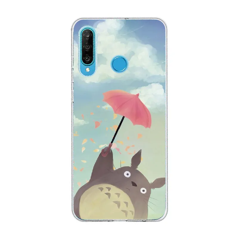 Totoro спиральный Ghibli Kaonashi для huawei Honor mate 10 20 Nova P20 P30 P умный мягкий тонкий защитный прозрачный чехол из ТПУ - Цвет: 6