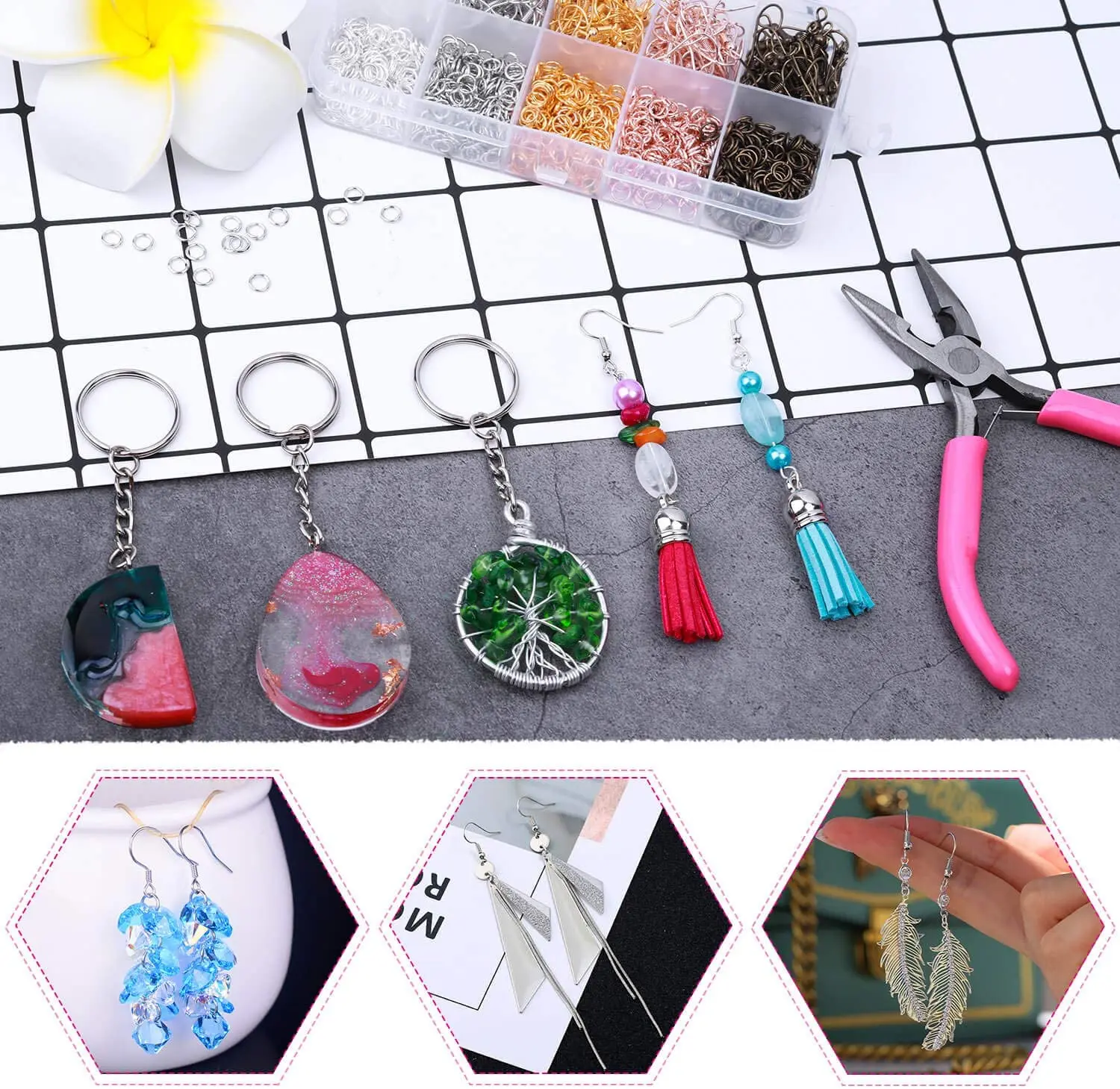 

100pcs/lot Earring Findings Earrings Clasps Hooks Fittings DIY Jewelry Making Alloy Hook Drop Earrings Accessories 6 Color