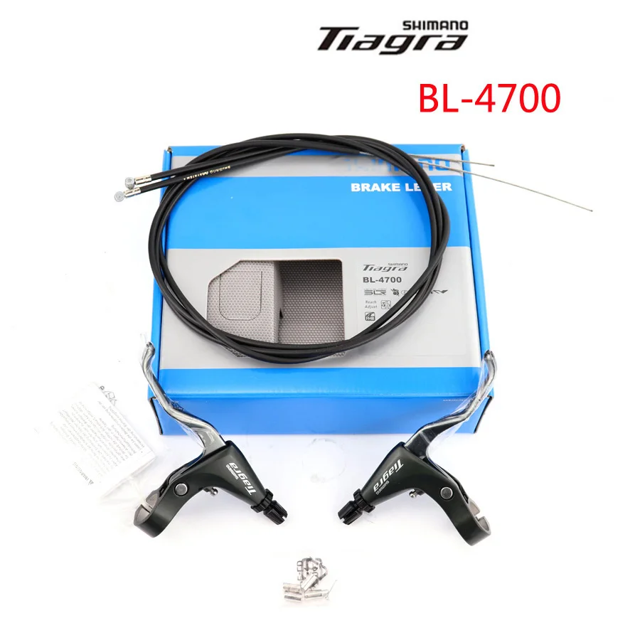 SHIMANO Tiagra BL-4700 плоские тормозные рычаги для шоссейного велосипеда, велосипедного велосипеда, набор тормозных рычагов с Т-образным кабелем и корпусом