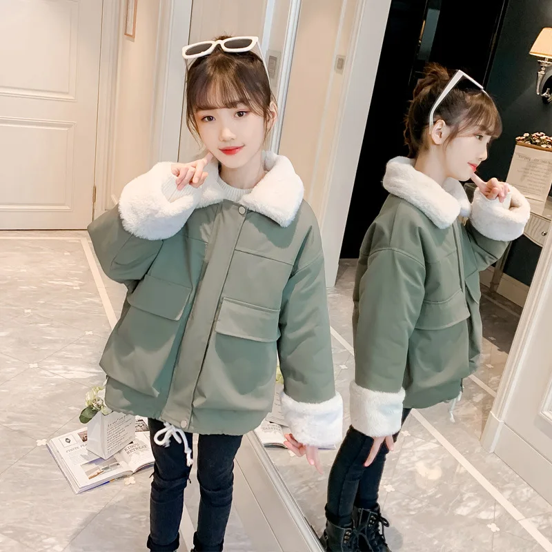 Куртка для девочек осень-зима 2020 новая Корейская версия Детская стеганая куртка