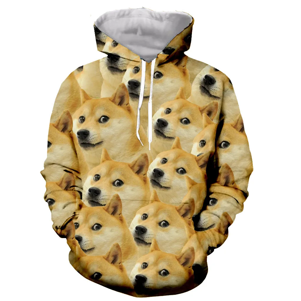 Dogecoin модные с длинным рукавом 3D печать