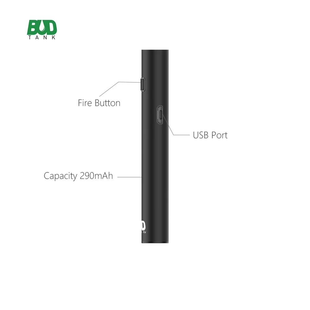 Vape Mod BUDTANK B15B электронная сигарета мод 290 мАч переменное напряжение батарея