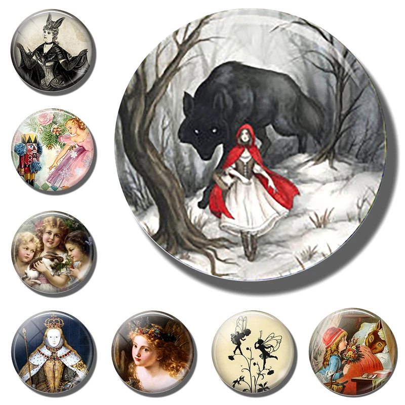 Балетный магнит Щелкунчик сказочный холодильник стеклянный кабошон стикер на