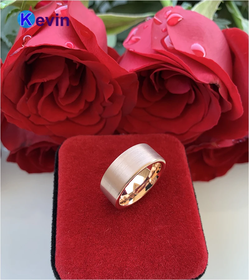 Кольца из вольфрама для мужчин и женщин классические обручальные кольца с