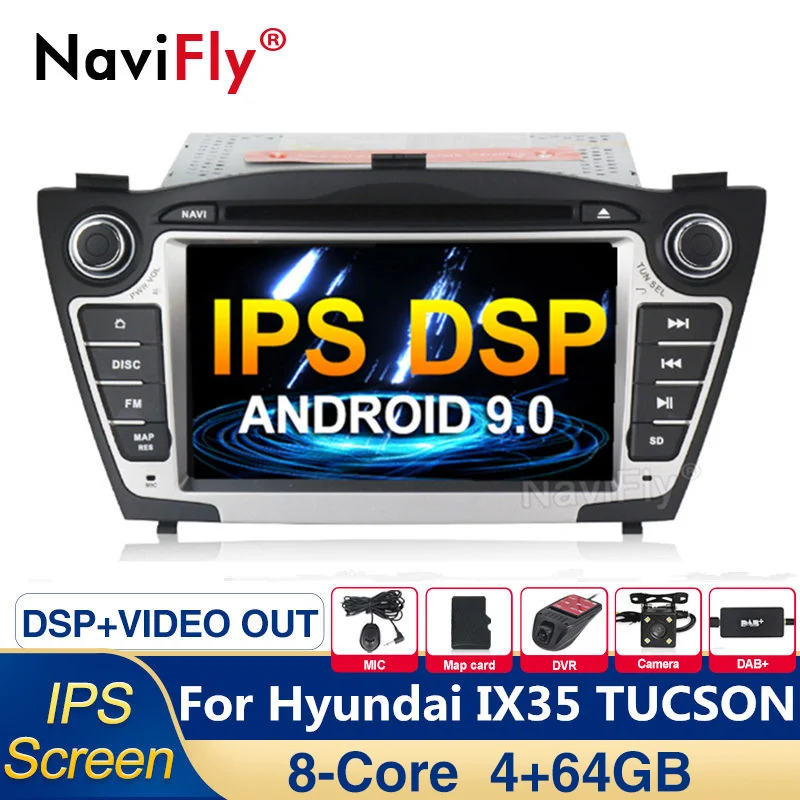 8 ядерный ips DSP Android 9,0 автомобильный dvd-плеер Радио авторадио для hyundai IX35 TUCSON 2009- ix35 Canbus USB SD wifi RDS gps navi