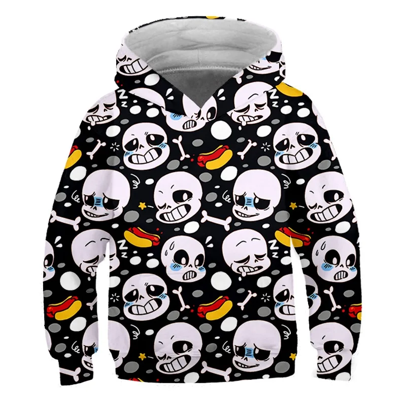 Новые толстовки для мальчиков и девочек забавные в уличном стиле Kawaii Харадзюку С