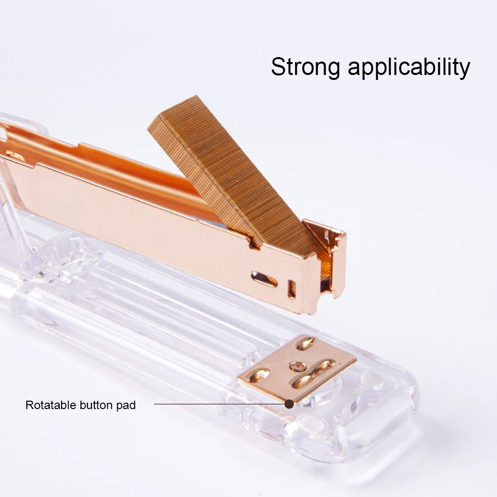 Transparent Manual Metal Stapler Book Stapling Machine Office School Stationery | Дом и сад