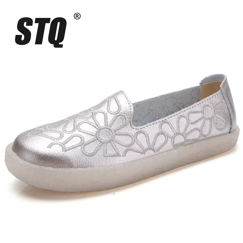 STQ женские кроссовки на плоской подошве женская повседневная обувь из