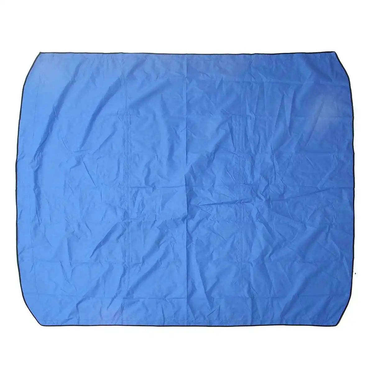 

600D Waterproof Boat Cover Boat Pontoon 4 Bow Bimini Top Replacement Canvas w/ Zipper Pockets No Frame Anti-Sun Boat Accessories
