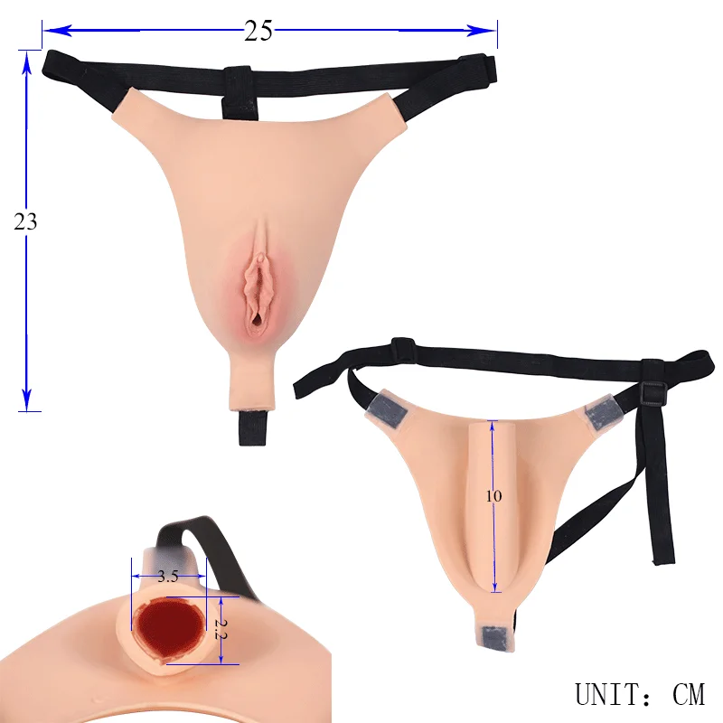Новинка силиконовые стринги псевдодевушки CD Трансвестит брюки крышки нижней