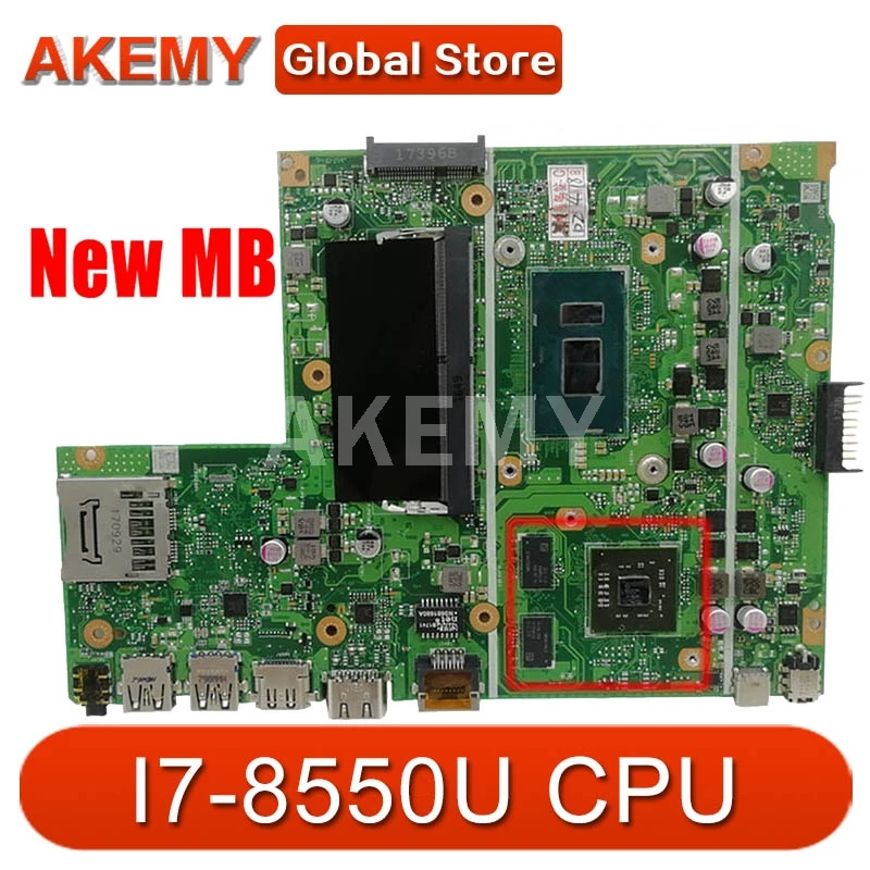 

Akemy X540UPR MB._8G/I7-8550U (V2G) MainBoard For ASUS X540UPR X540UP X540U R540U F540U Laptop Motherboard 90NB0DE0-R07000