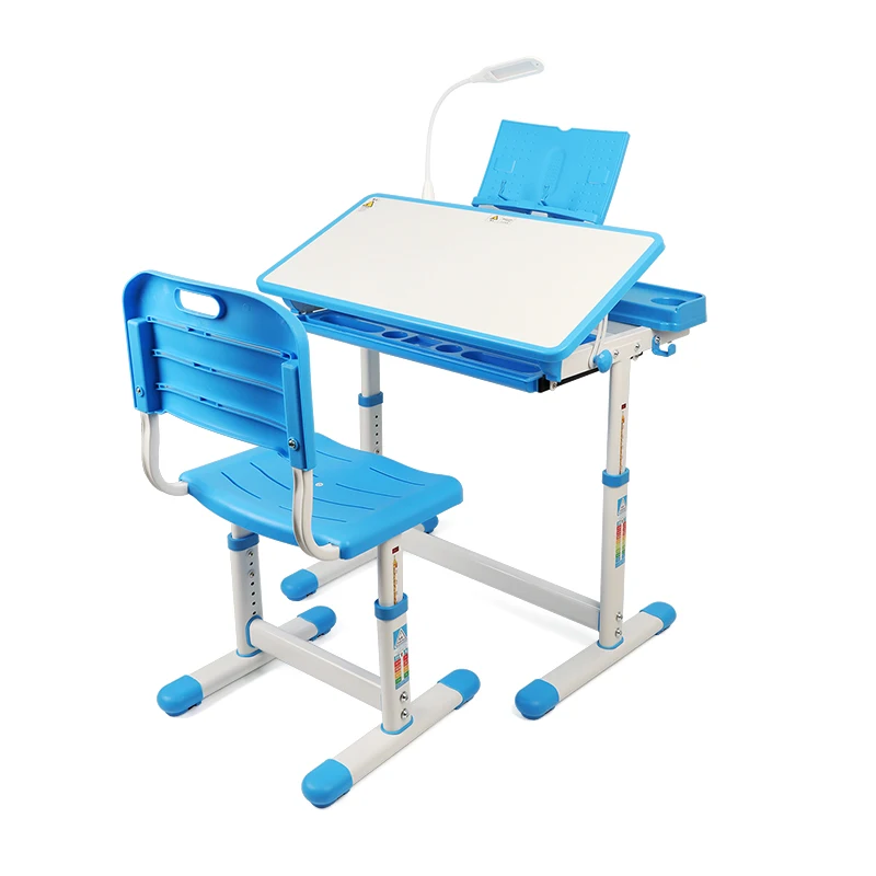 Children Desk and Chair Set Multifunctional Study for Kids Student Adjustable Writing Table Combination Desktop | Мебель