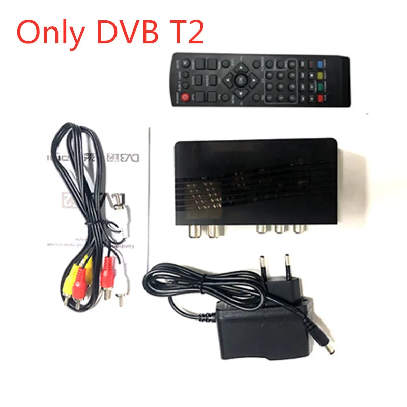 DVB T2 DVB-T2-тюнер ресивер HDMI HD 1080PSatellite декодер тв ТВ тюнер DVB T2 USB2.0 Встроенный Русский Инструкция для монитора адаптер - Цвет: DVB T2