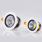 Белый и черный корпус с регулируемой яркостью, Встраиваемый светодиодный точечный светильник s 5 Вт 7 Вт 9 Вт 12 Вт 15 Вт 20 Вт, стандартный Точечный светильник 85  265 В переменного тока, светильник нее освещение