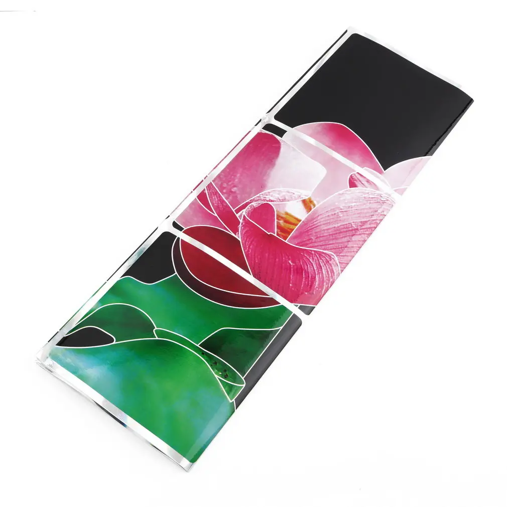 1pcs Waterproof Flower Pattern Aluminum Copper Foil Sticker Oil Proof Kitchen wall stickers home decor decoration |