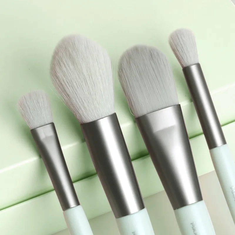 7 шт./компл. набор кистей для макияжа лица тональный порошок тени век подводка