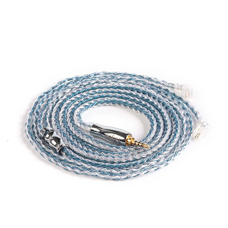 Yinyoo 16 Core High Purity Silver Plated Cable 2.5/3.5/4.4MM With MMCX/2PIN/QDC TFZ FOR KZZS10Pro AS10 ZSNPRO C12 V90 BLON BL-03